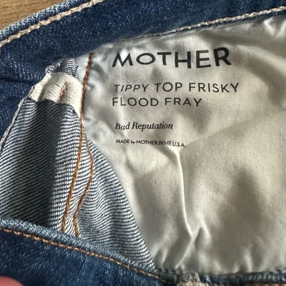 MOTHER Tippy Top Frisky Flood Fray in Bad Reputation Size 28 - Picture 9 of 10